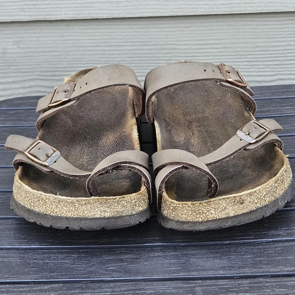 Birkenstock Mayari Brown Leather Sandal Womens Shoes EU Size 41